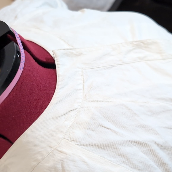 Emanuel Ungaro| White Blouse Puff Sleeve Crinkle Top - Picture 5 of 12